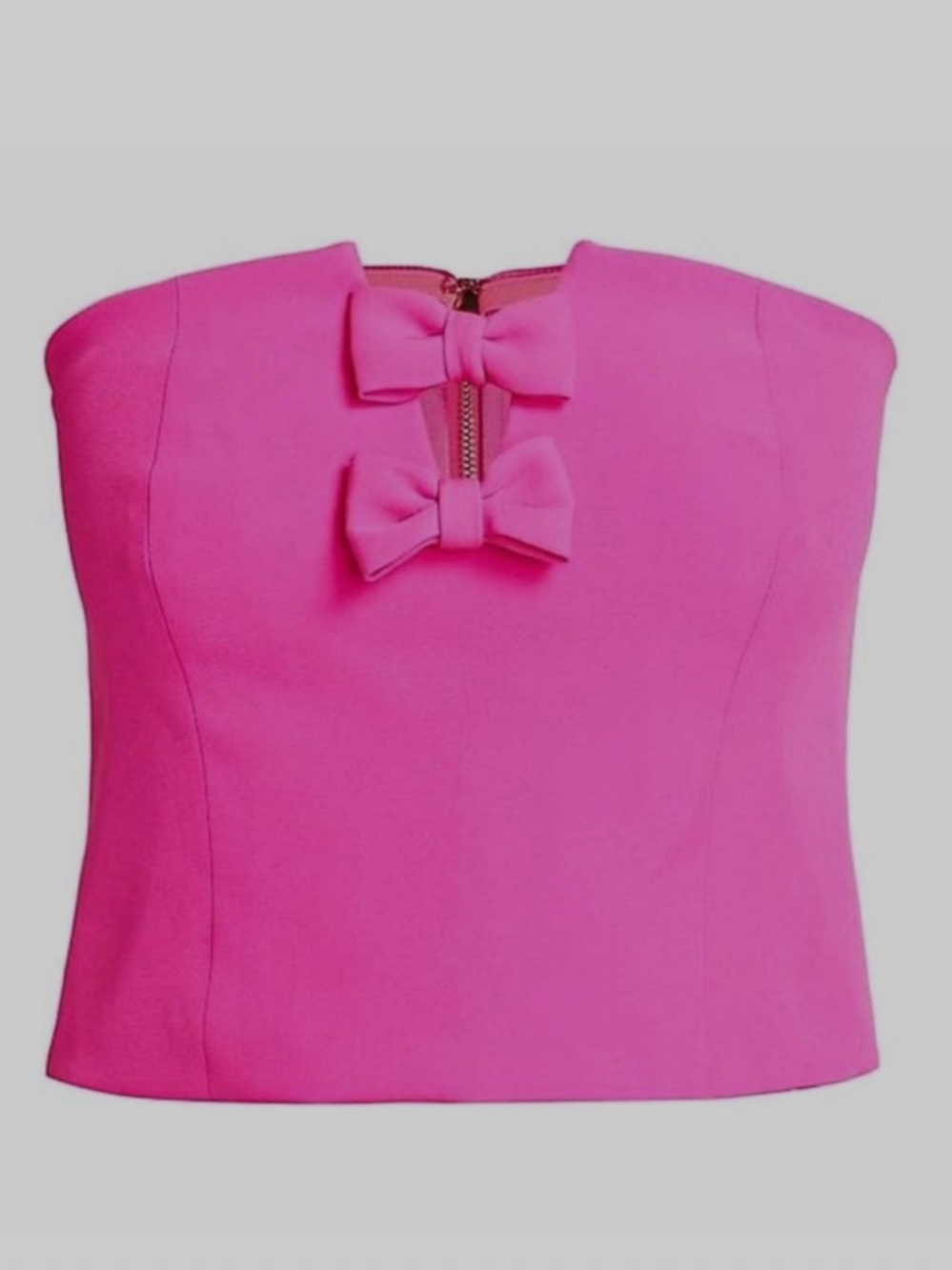 NWT Generation Love MAGENTA GISELLE BOW BUSTIER TOP size 2 - Picture 2 of 10